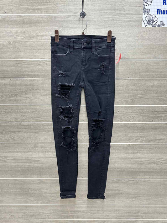 American Eagle Black Junior Women Size 00 Jeans