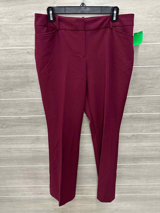Liz Claiborne Size 8 Burgundy Womens Pants