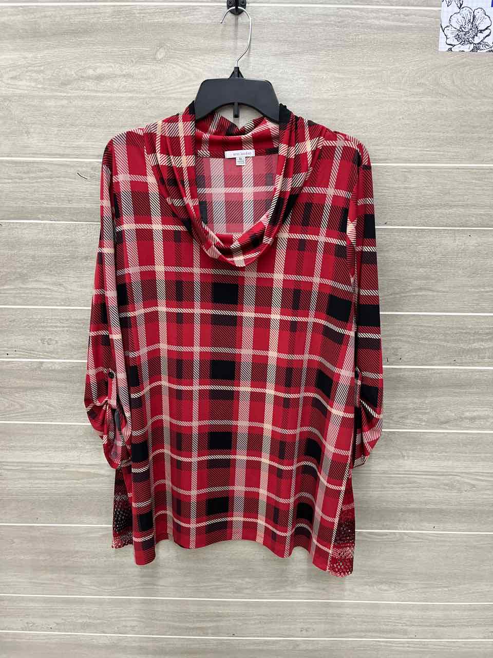 Erin London Size XL Red Womens Shirt
