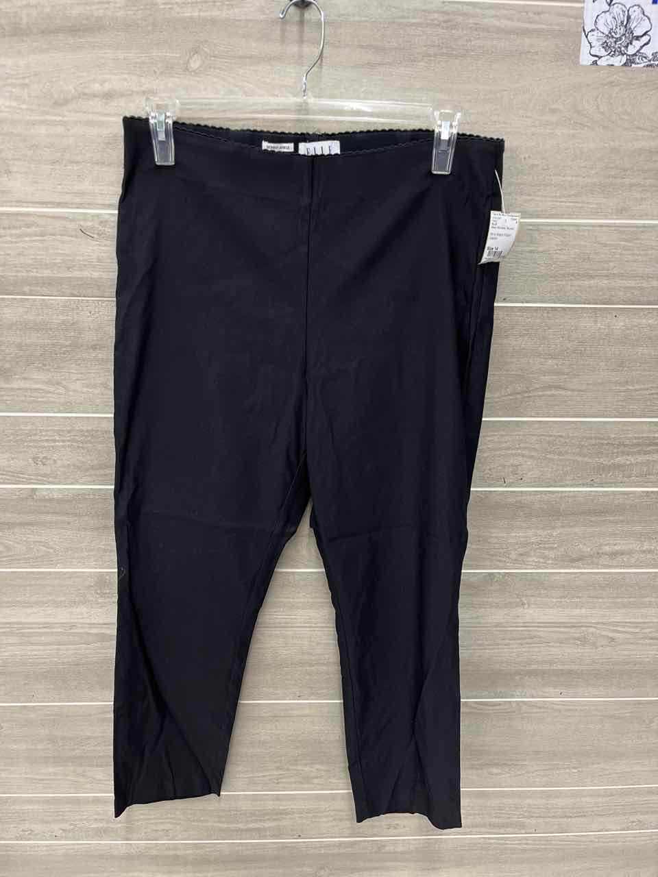 ELLE Size 14 Black Womens Pants