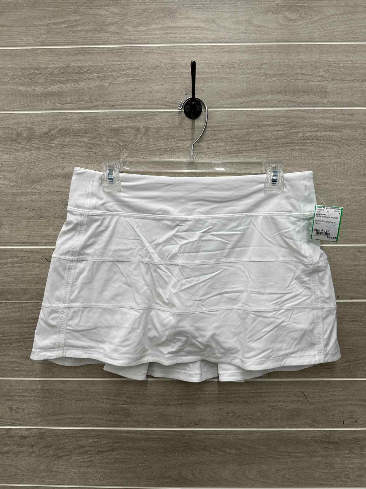 Lululemon Size 8 Tall White Womens Skirt