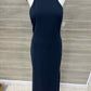 Badgley Mischka Size 6 Navy Womens Dress