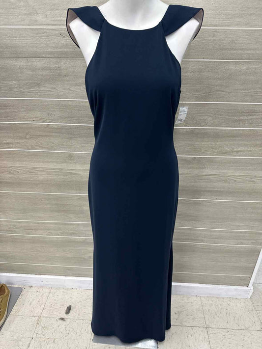 Badgley Mischka Size 6 Navy Womens Dress