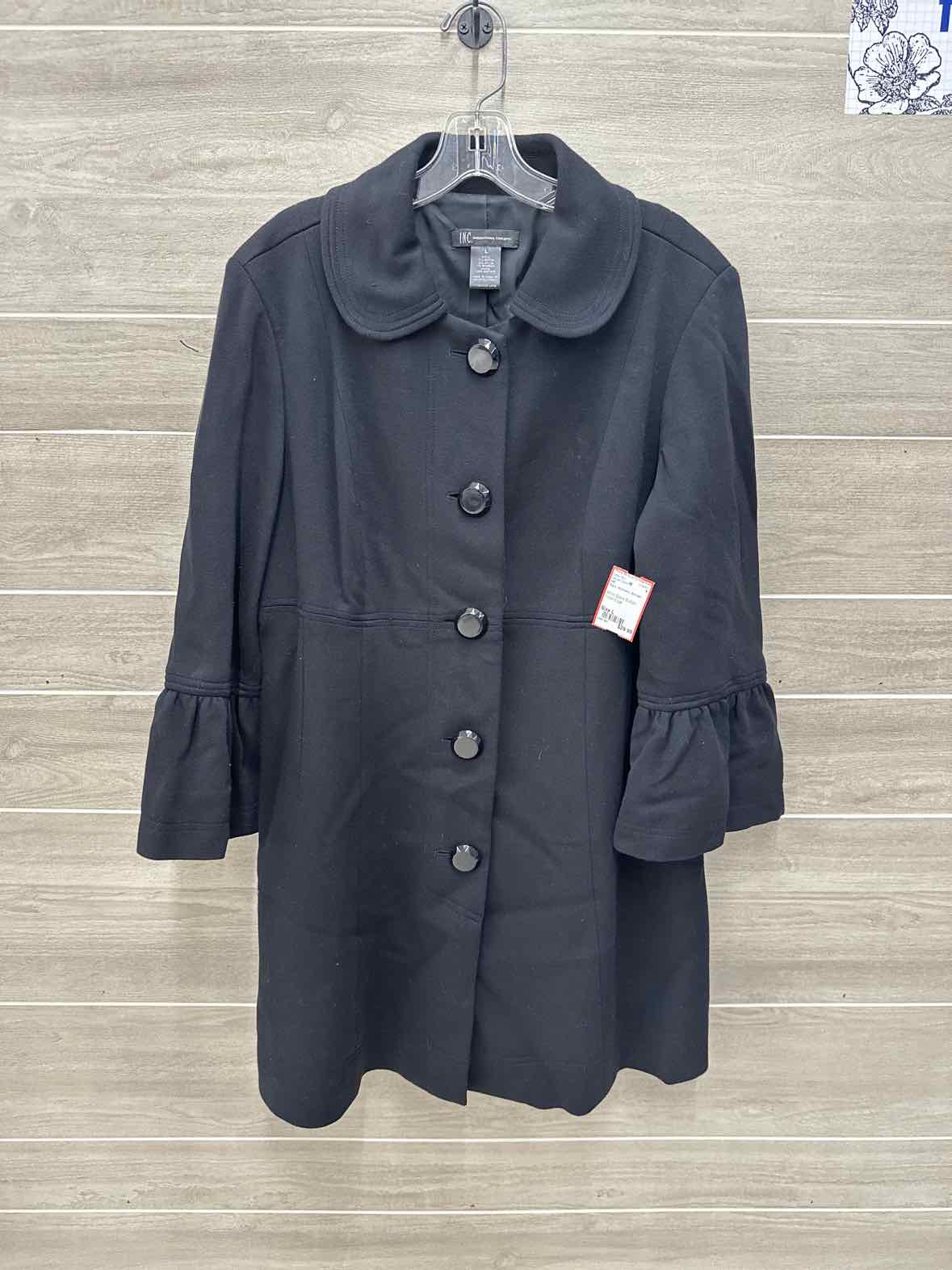 INC Black Womens Women Size L Jacket (Outdoor)