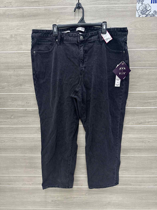 Ava & Viv Size 20 Black Plus Jeans
