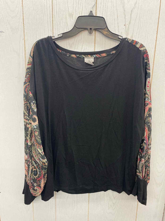 Chico's Black Womens Size L Shirt