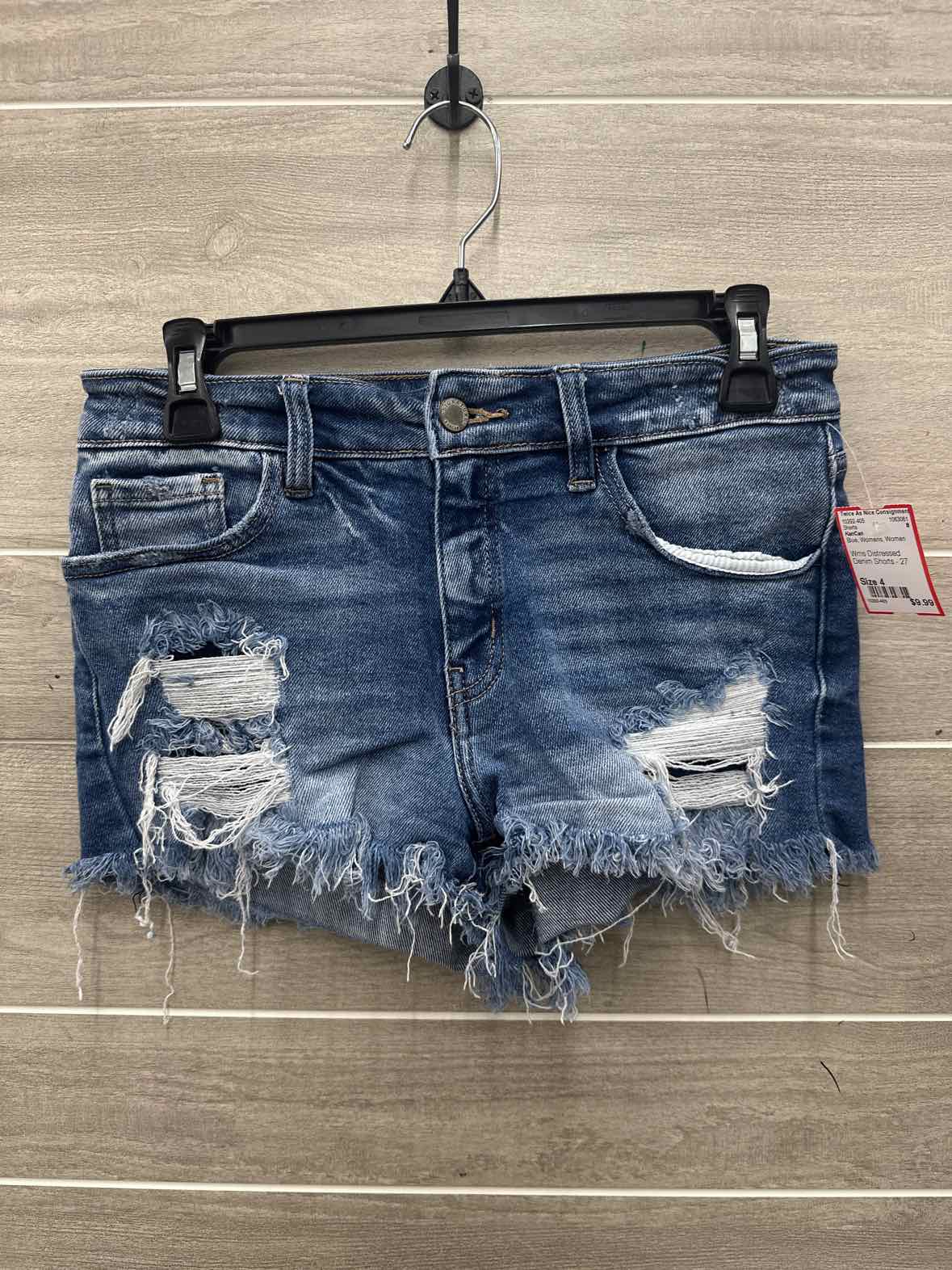 KanCan Size 4 Blue Womens Shorts