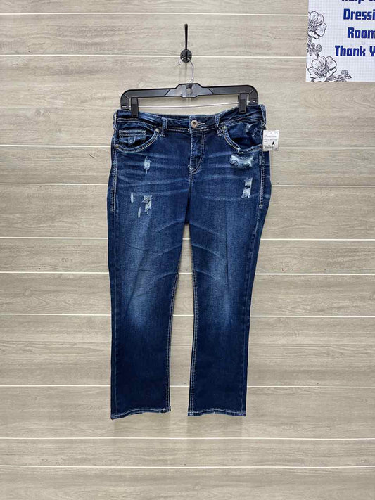 Silver Blue Womens Women Size 10 Jeans