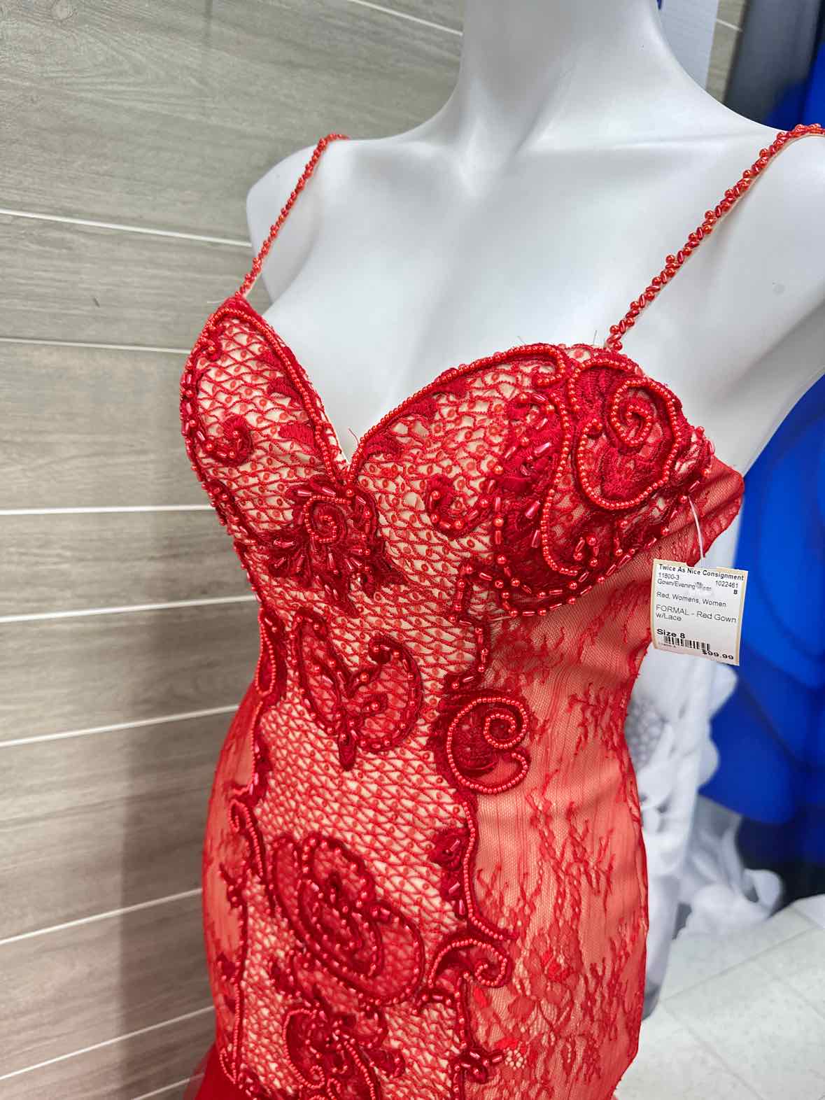 Size 8 Red Womens Gown/Evening Wear