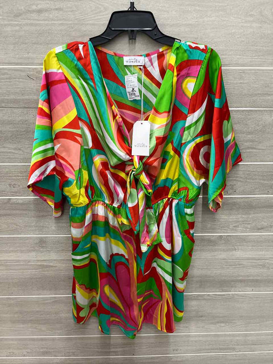 emily WONDER Size L Multi-Color Womens Romper