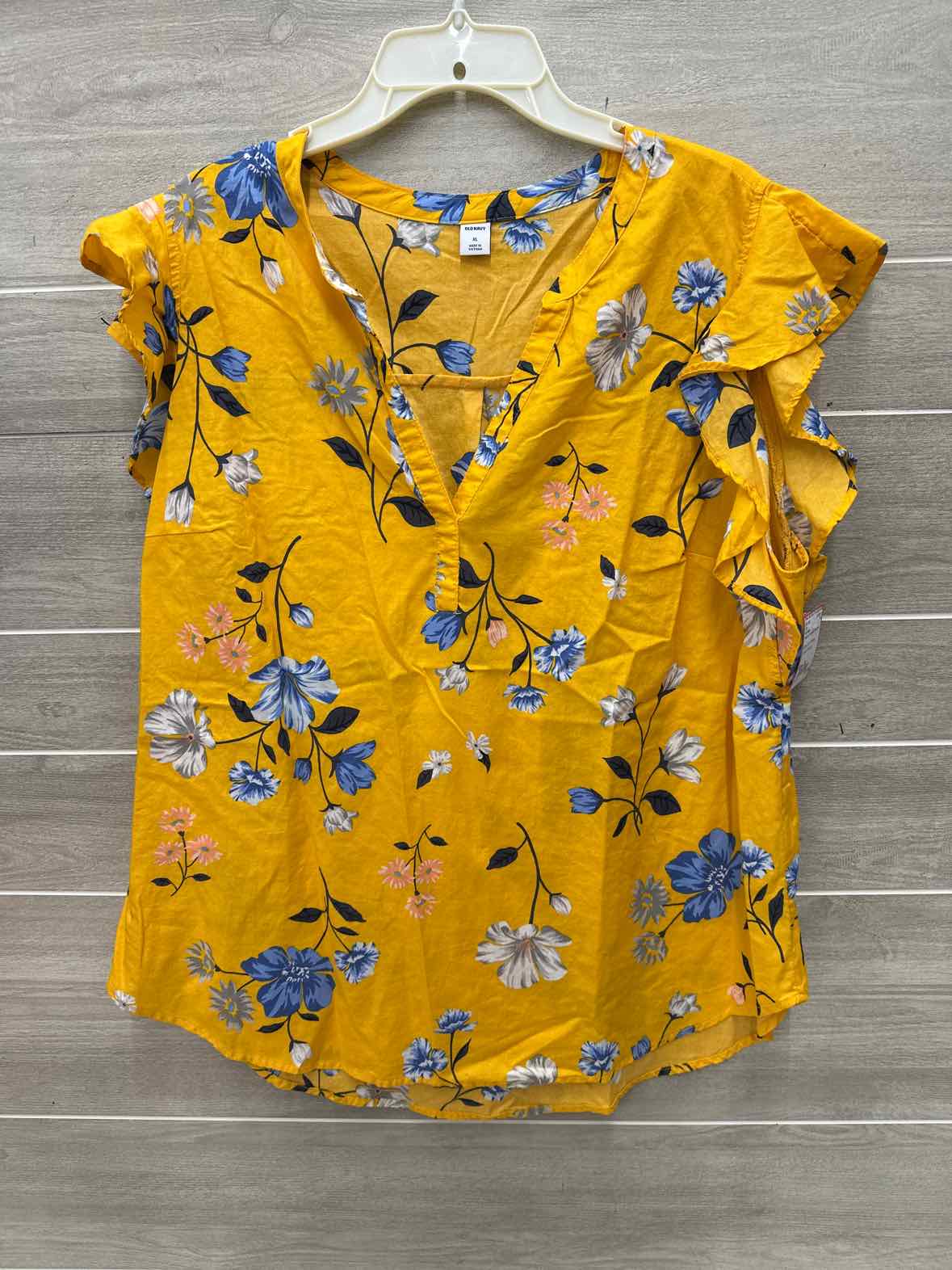 Old Navy Size XL Yellow Womens Shirt
