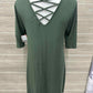 Cupio Size 8 Olive Womens Dress