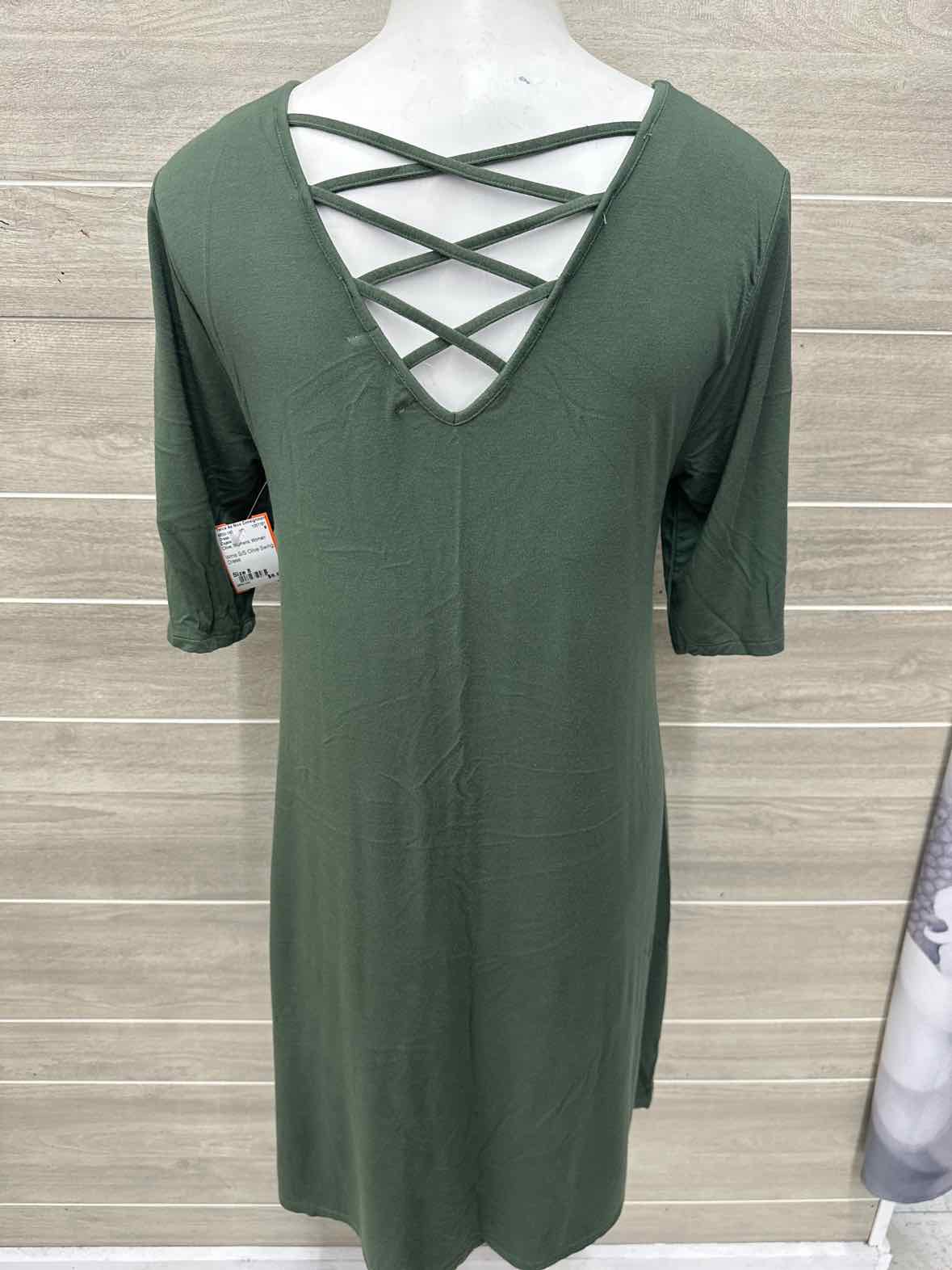 Cupio Size 8 Olive Womens Dress