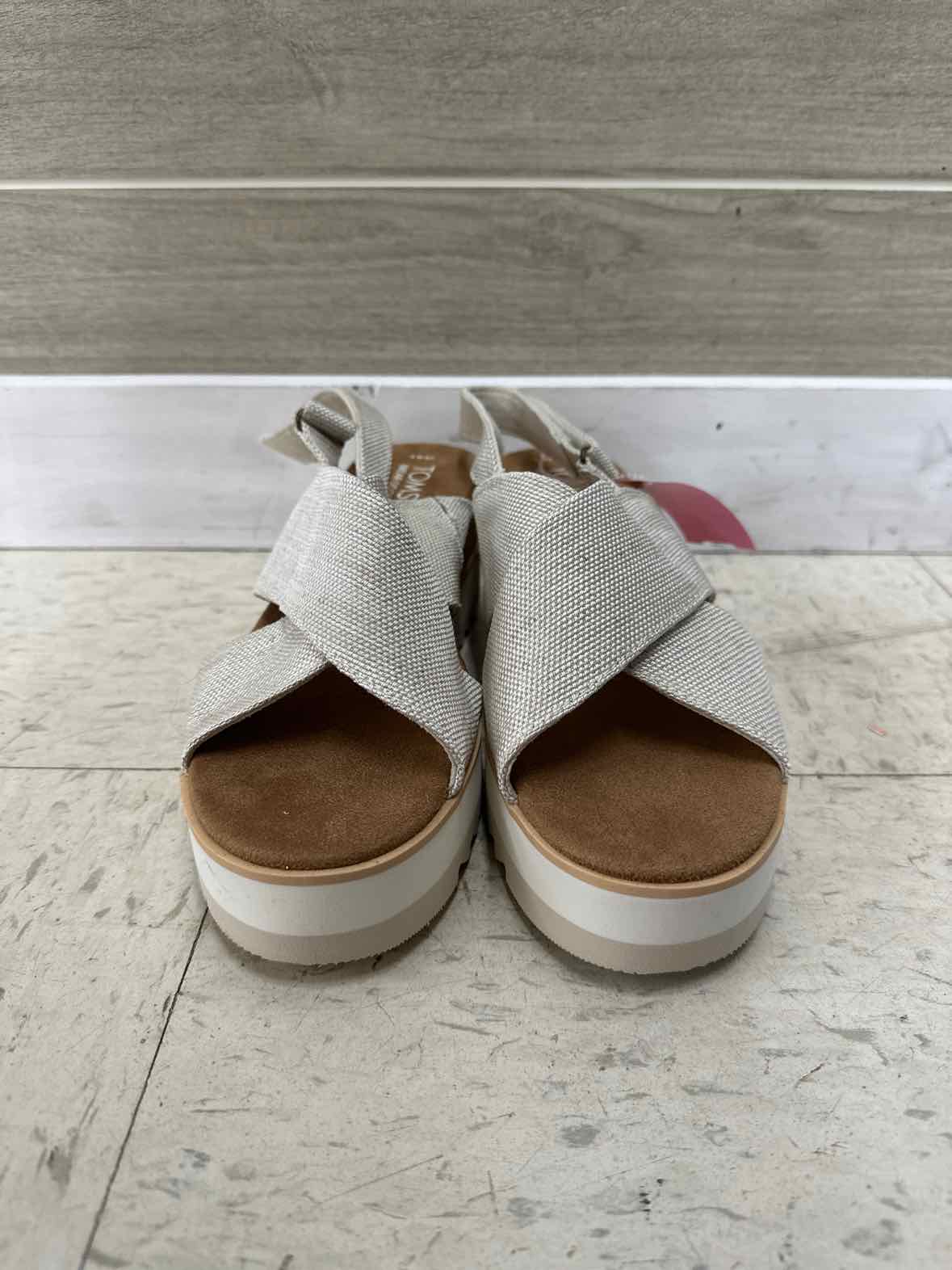 TOMS US Shoe Size 9 Beige Womens Sandals