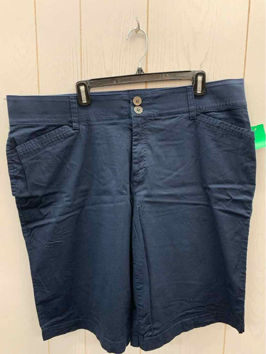 CJ Banks Navy Womens Size 22W Shorts