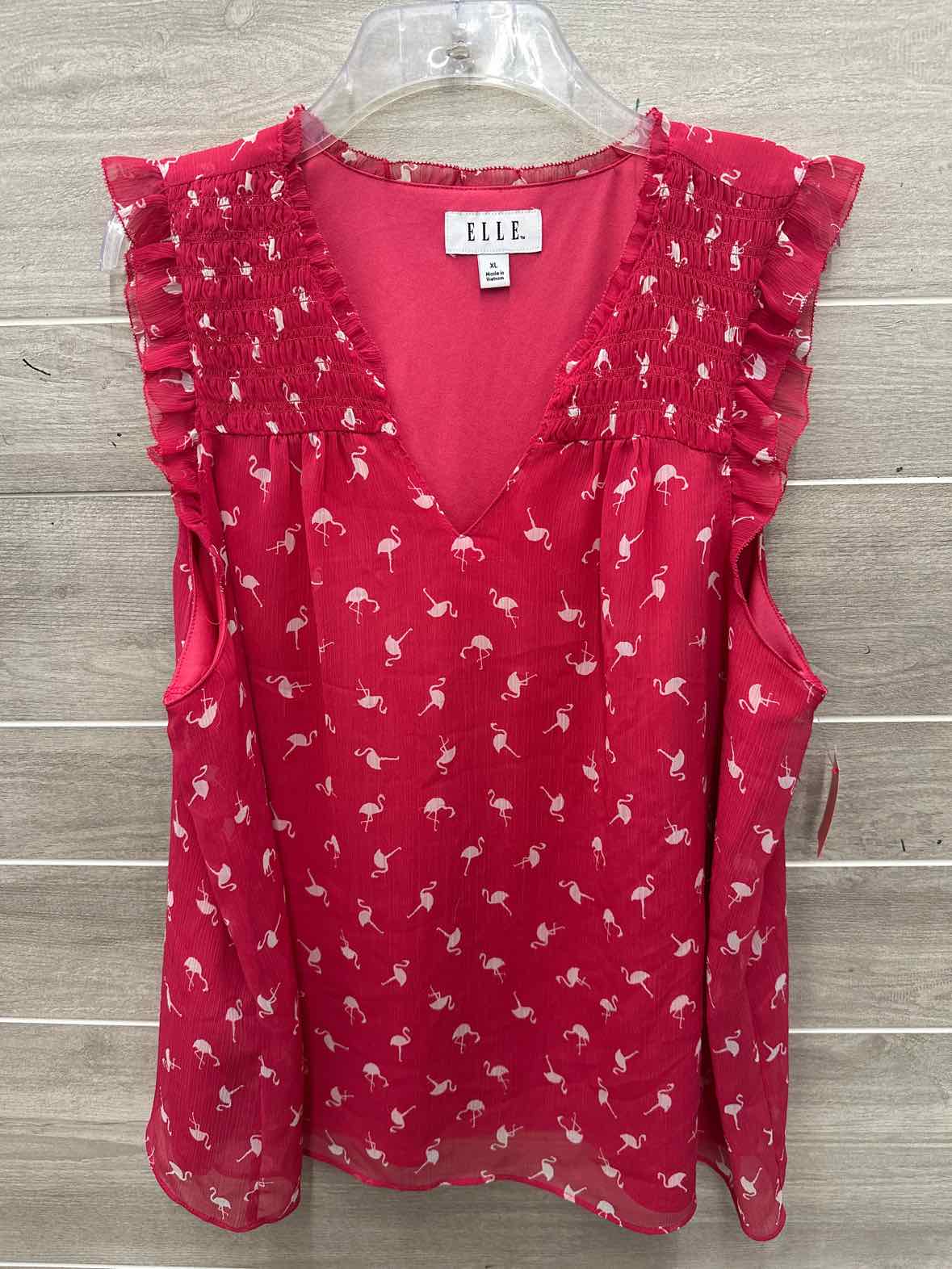 ELLE Size XL Pink Womens Shirt