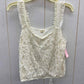 TINY Cream Womens Size M Tank Top