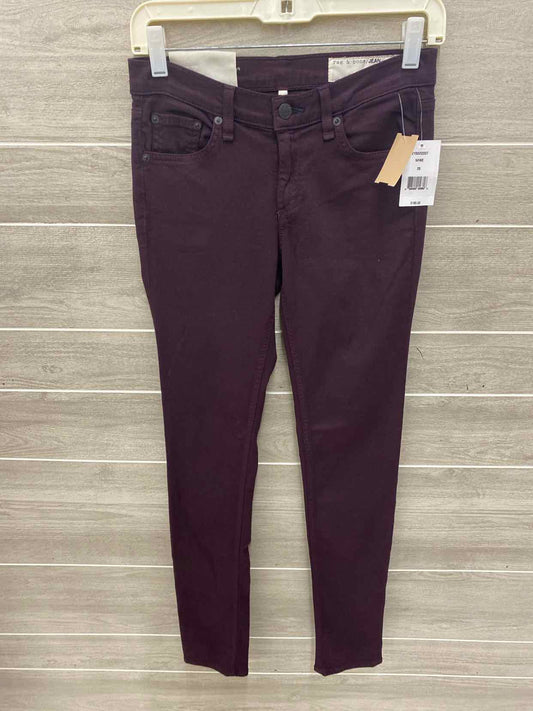 Rag & Bone Purple Womens Size 1/2 Pants