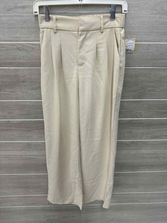Cream Womens Women Size 4 Pants