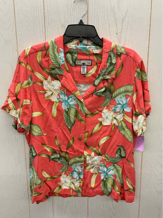 Caribbean Joe Pink Womens Size L Shirt