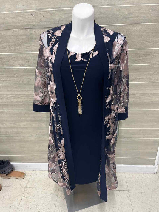 R&M Collection Size 16 Navy Womens Gown/Evening Wear