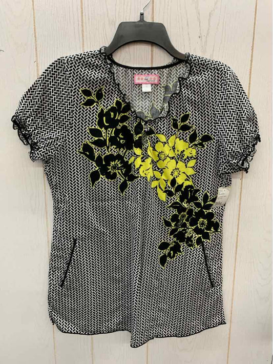 Koi Black Womens Size M Scrub Top