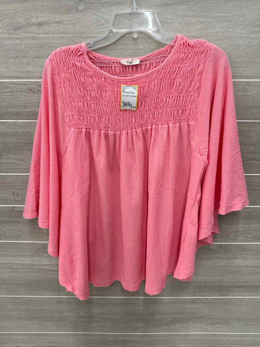 Easel Pink Womens Women Size L/XL Shirt