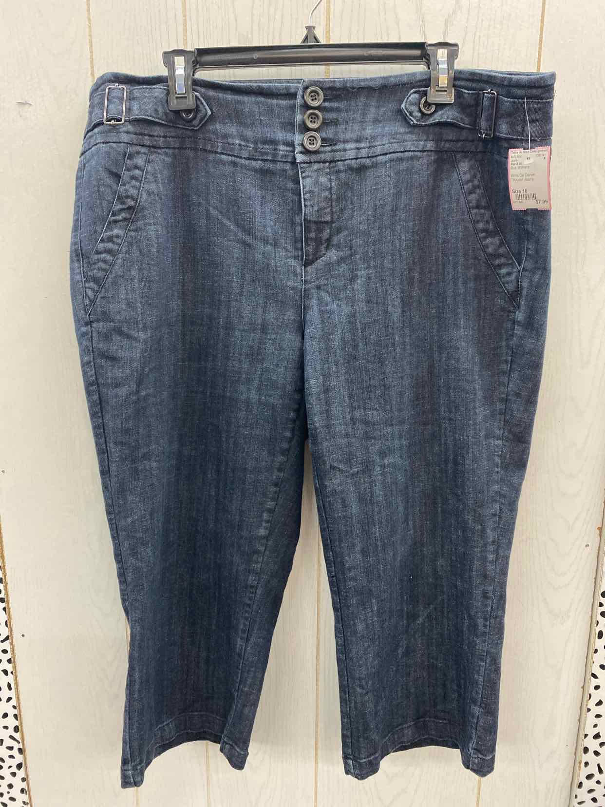 Roz & Ali Blue Womens Size 16 Jeans