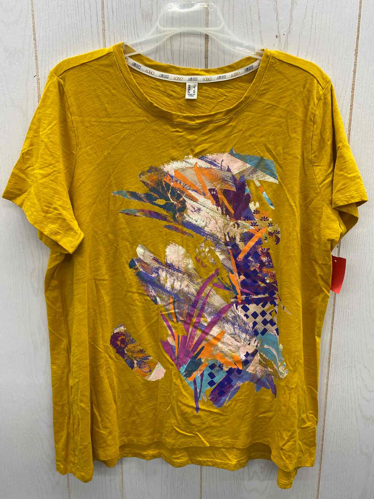 LOGO Yellow Womens Size L/XL Shirt