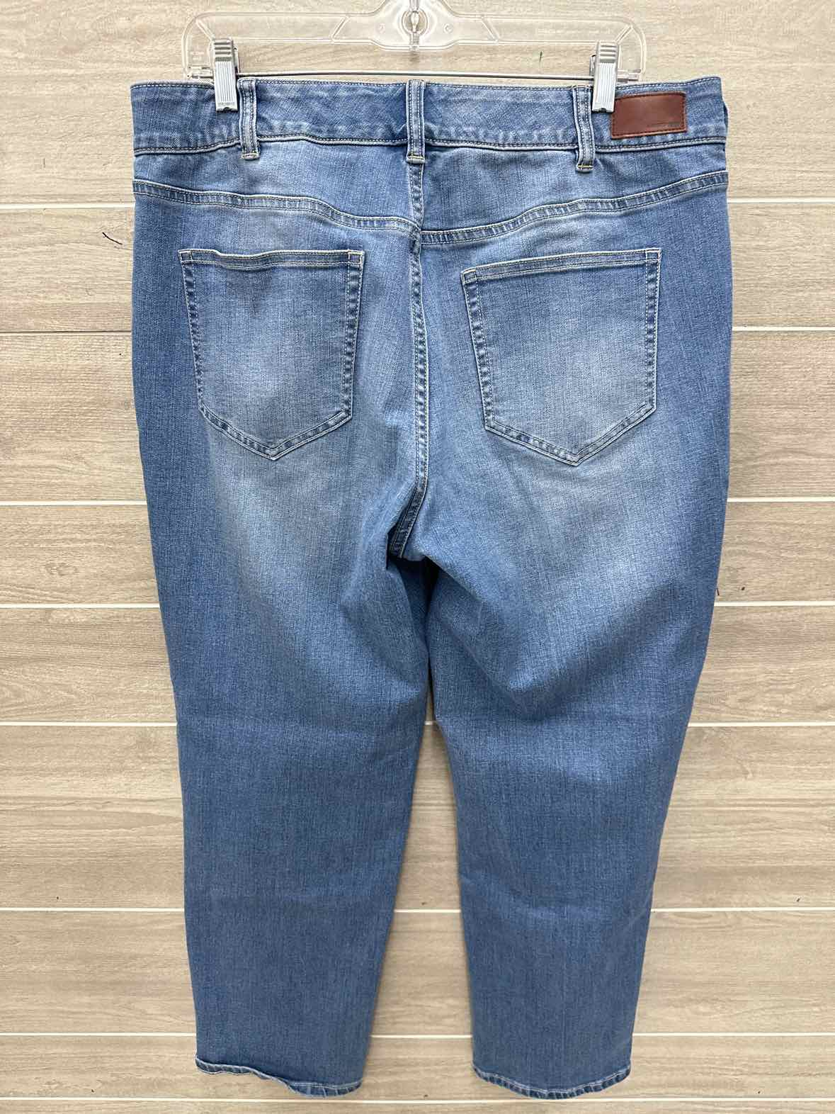 Lands End Size 18W Blue Plus Jeans