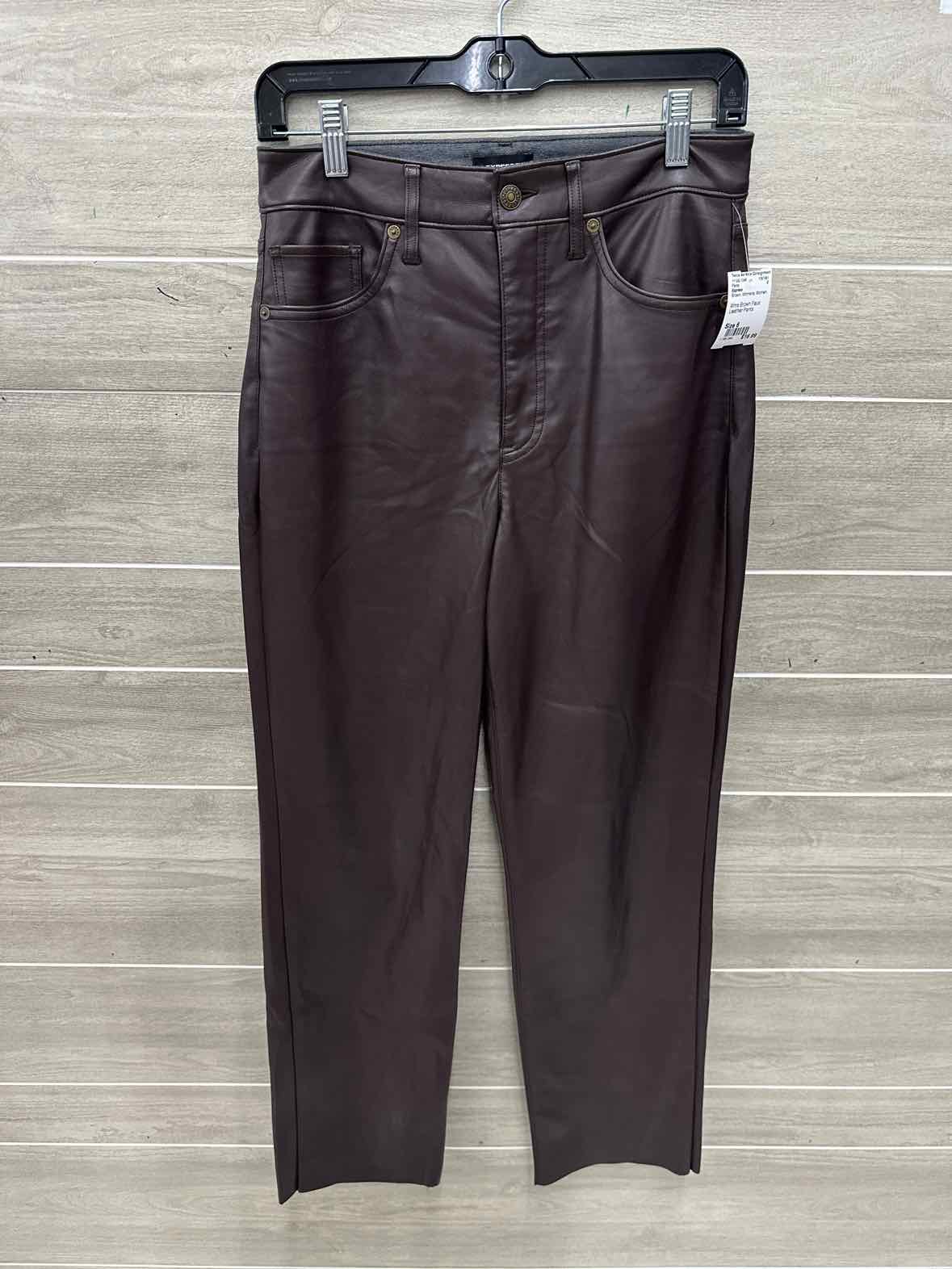 Express Size 6 Brown Womens Pants