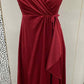 Burgundy Junior Size 8 Gown/Evening Wear