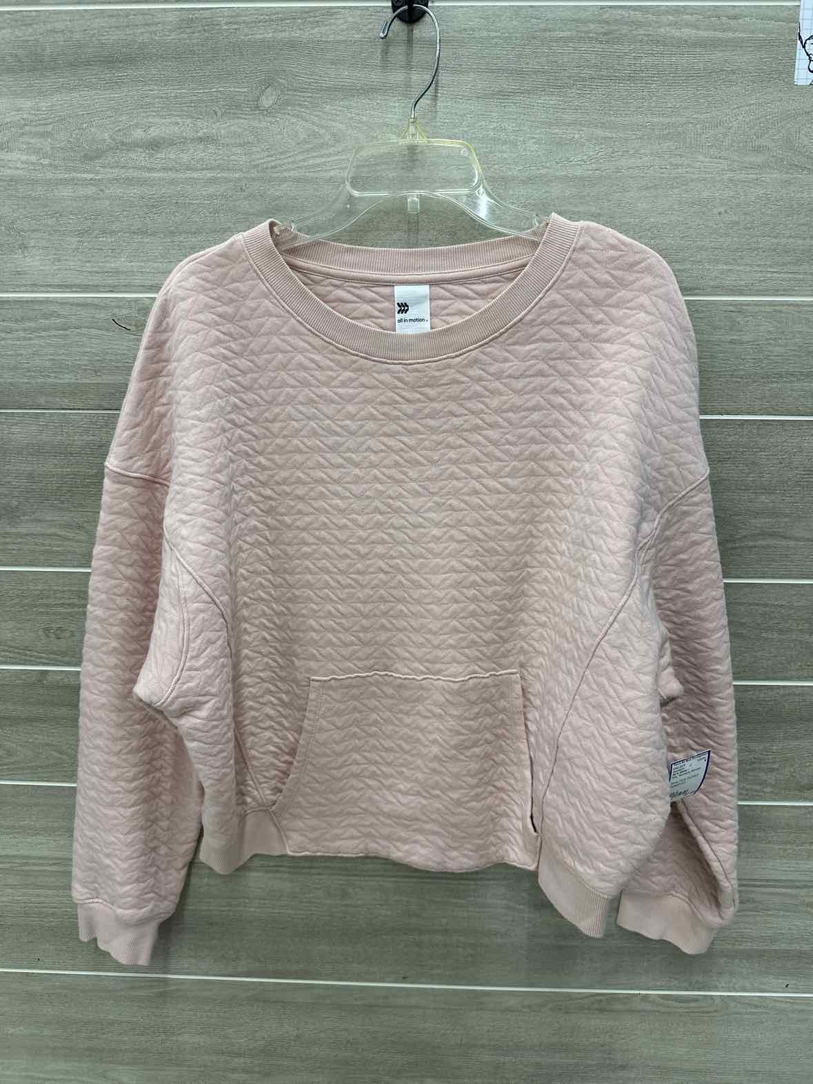 All In Motion Size L Pink Womens Sweatshirt