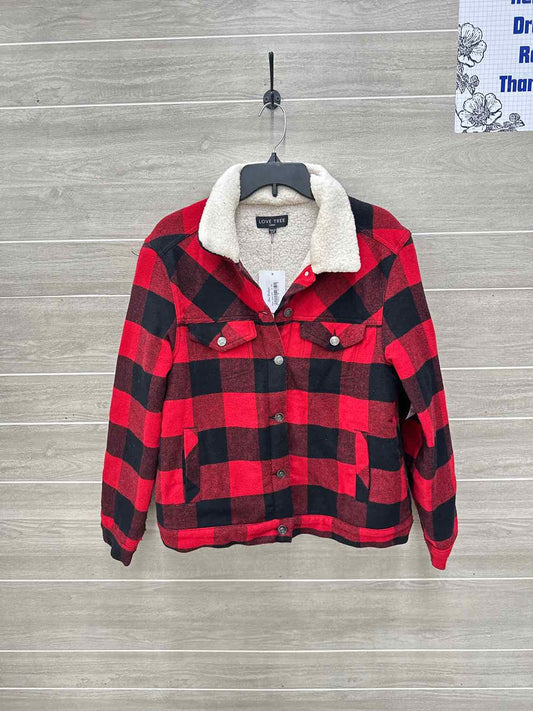 Love Tree Size L Red Womens Sweatshirt