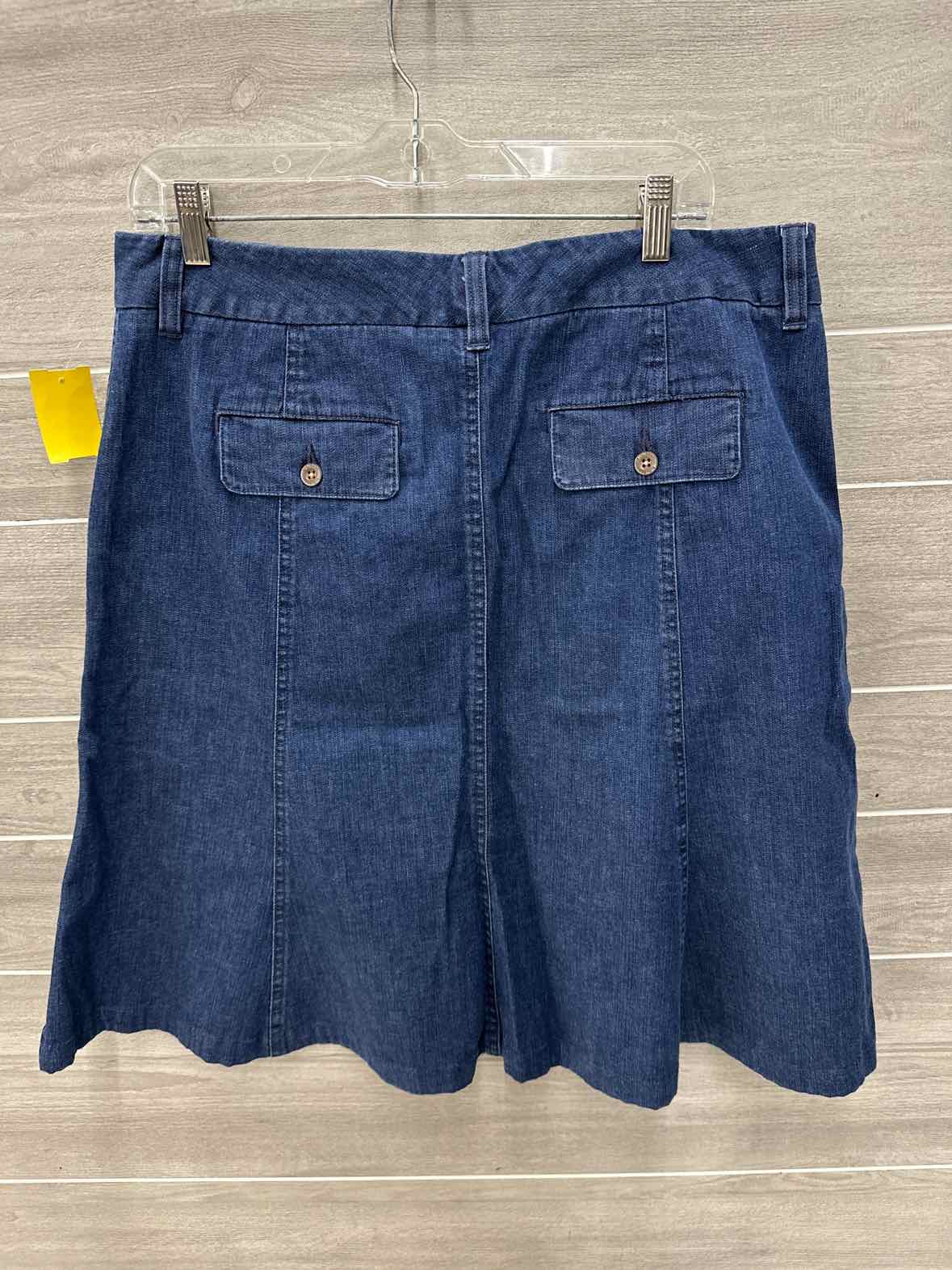 LL Bean Blue Womens Size 14 Skirt
