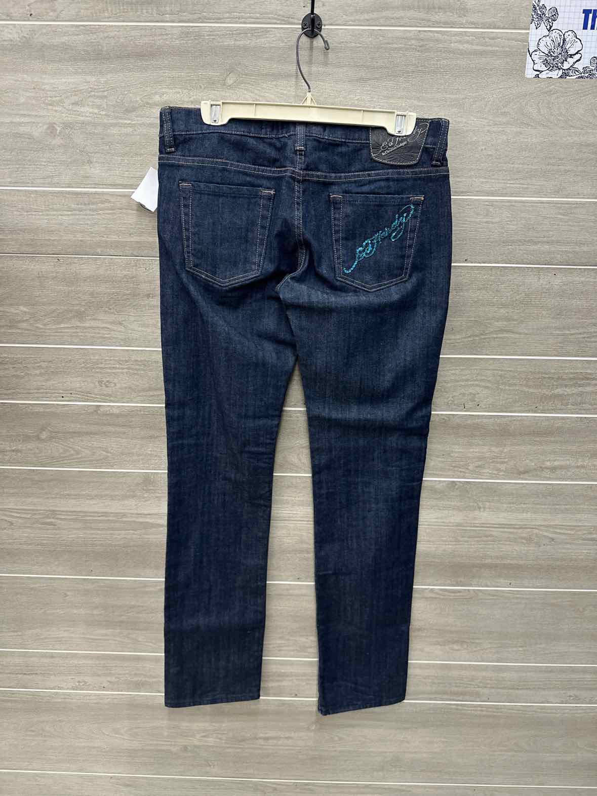 Ed Hardy Size 8/10 Blue Womens Jeans