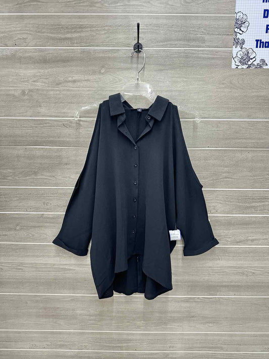 Haute Monde Size M Black Womens Shirt