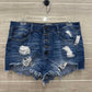 Refuge Blue Womens Women Size 8 Shorts
