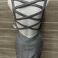 Size 2 Silver Womens Gown/Evening Wear