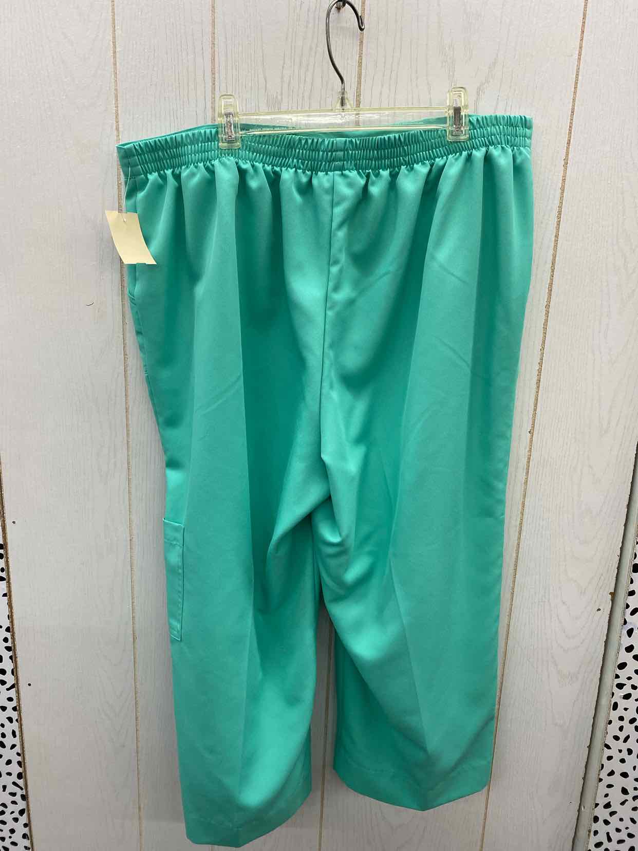 Alfred Dunner Green Womens Size 16 Pants