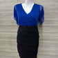 En Focus Size 20W Blue Plus Dress