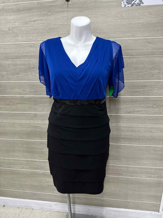 En Focus Size 20W Blue Plus Dress