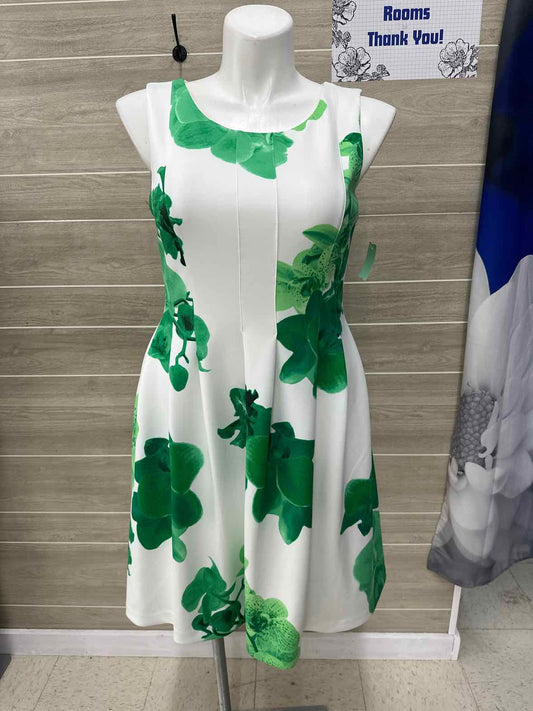 Calvin Klein Green Womens Size 14 Dress