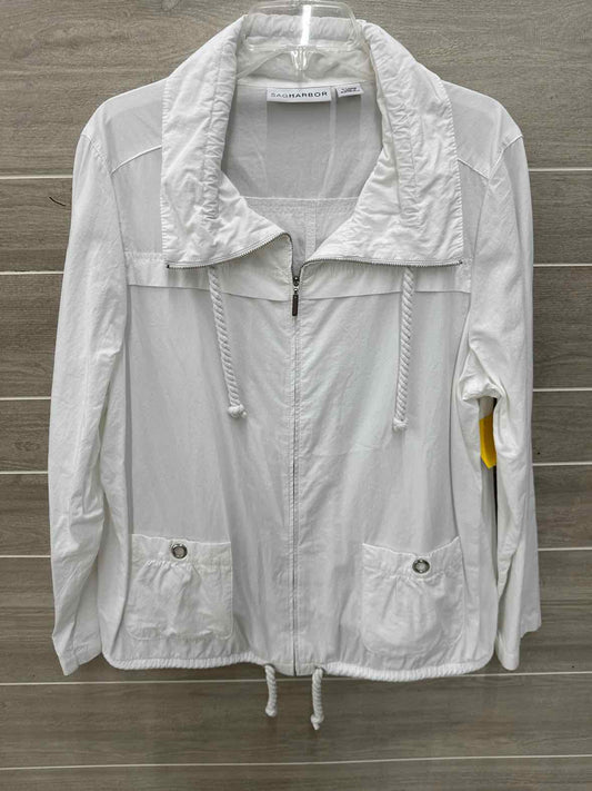 Sag Harbor White Womens Women Size 16 Blazer