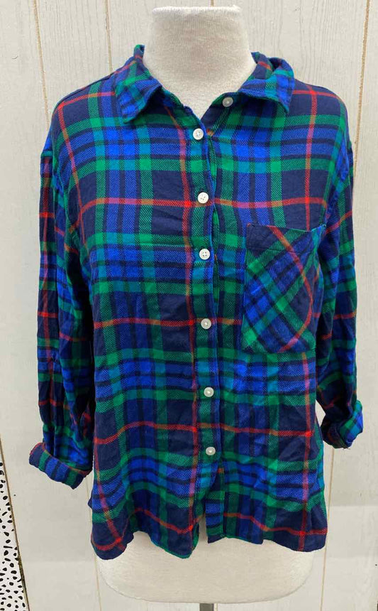 AERIE Blue Womens Size XS Shirt