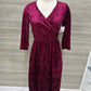 Burgundy Womens Size 6 Dress