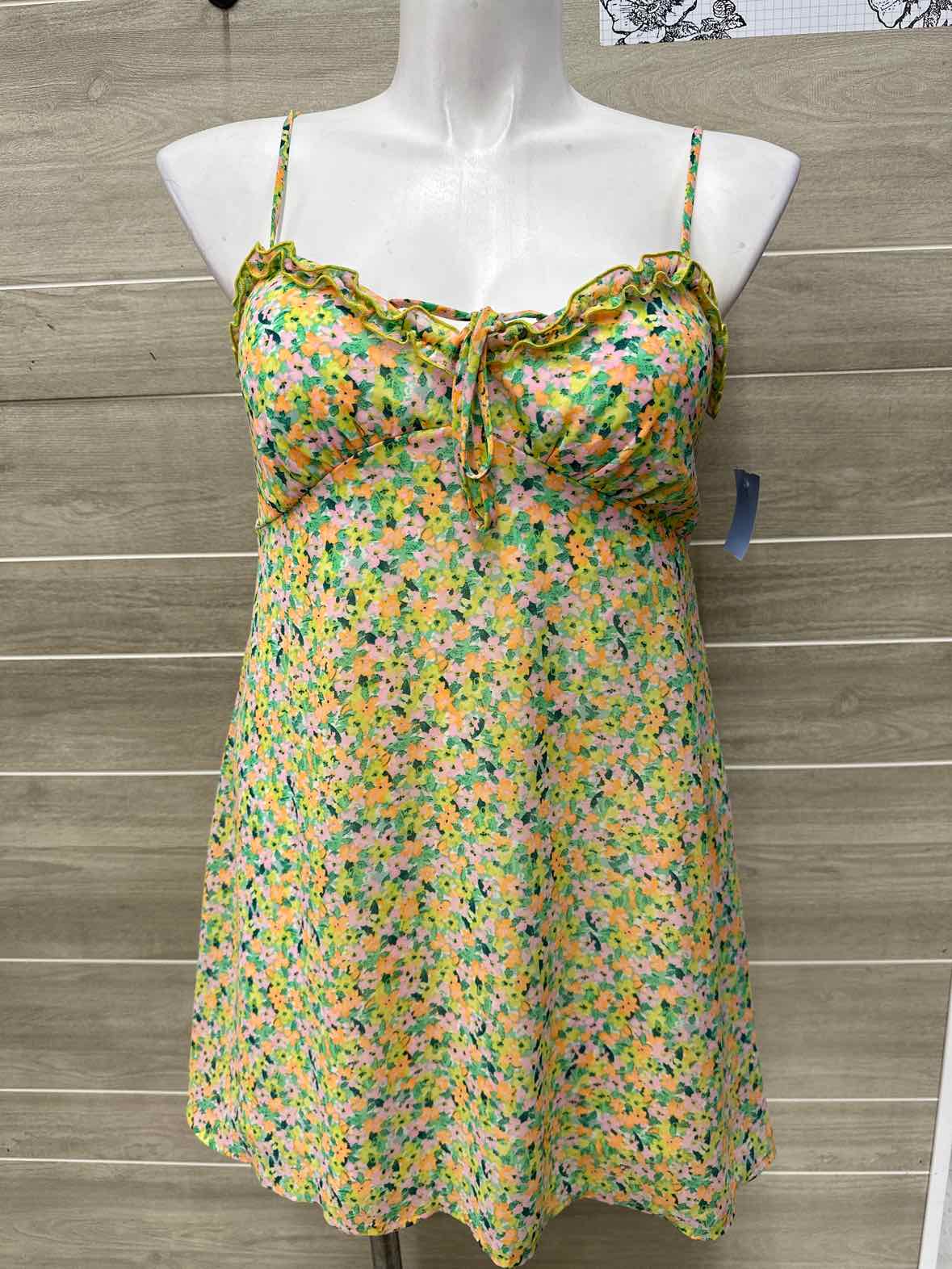 Wild Fable Size 10/12 Yellow Womens Dress