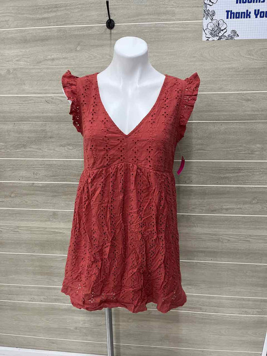 Crystal Doll Size 10 Orange Womens Dress