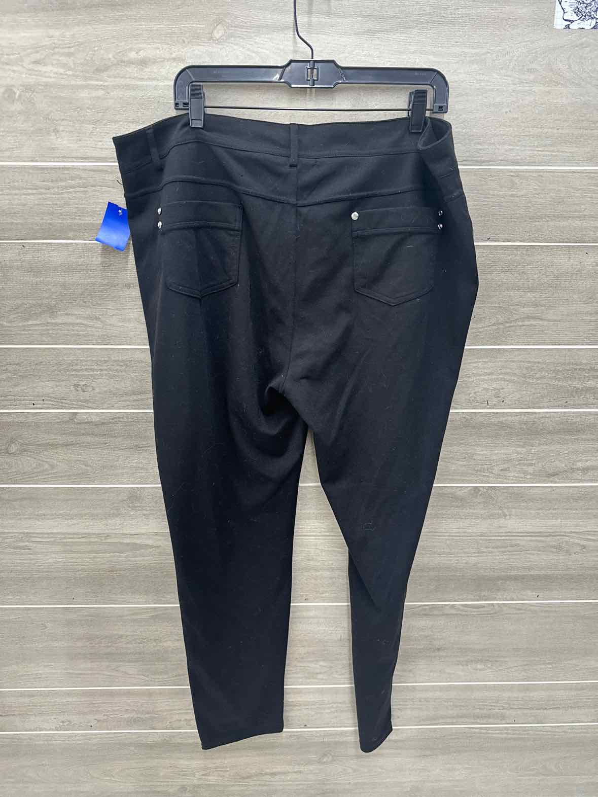 Ashley Blue Size 18/20W Black Womens Pants