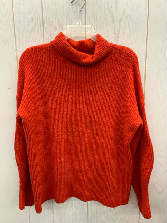 French Connection Orange Womens Size M Sweater